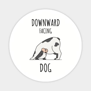 Downward facing Dod Yoga Pose Cute Magnet